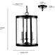 Aydenn 3 Light 11.75 inch Matte Black Indoor Pendant Ceiling Light